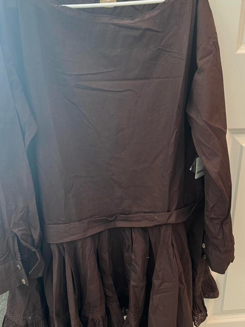 Free People Dark Brown Mini Dress